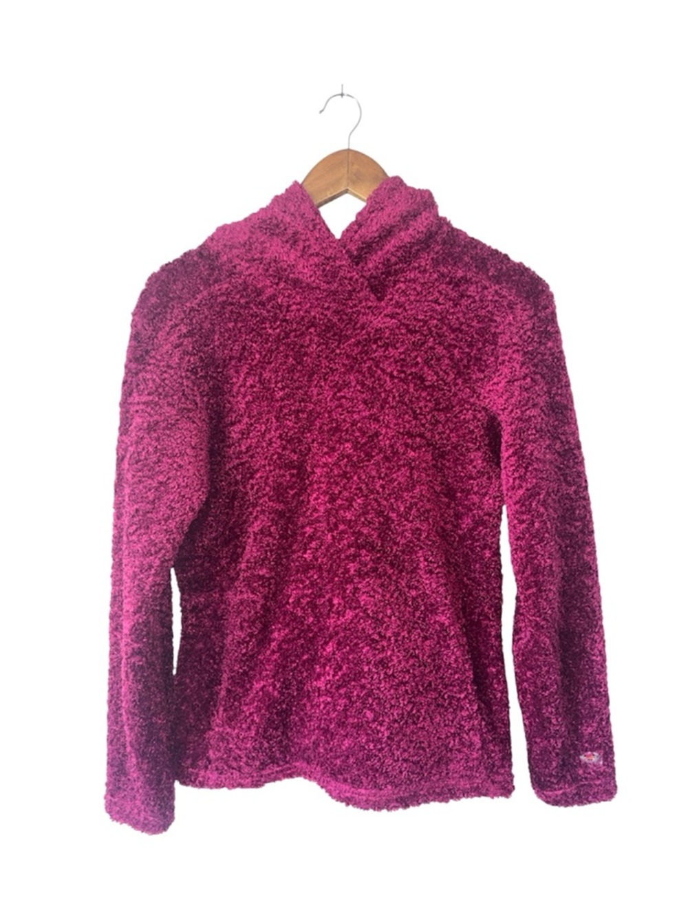 Mountain HardWear Magenta Pink Fuzzy Hoodie Sweatshirt Cozy Fun Size Medium